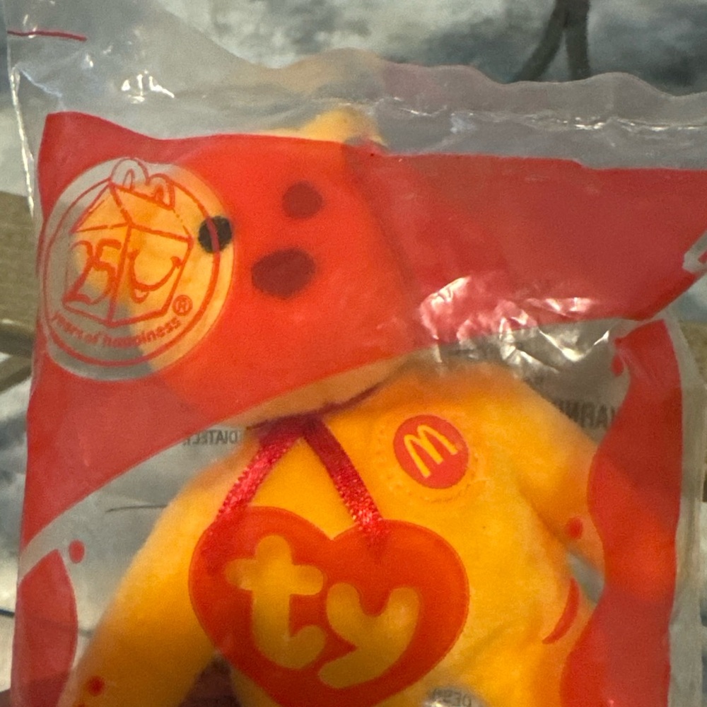 2004 Ty McDonald's Orange Beanie Baby Plush Happy Meal Kids Toy Factory Sealed